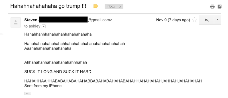 Illustration for article titled “You Shitti Farty Dirty Nasty JUDE Bitch!”: Trump Voters Send Their Best
